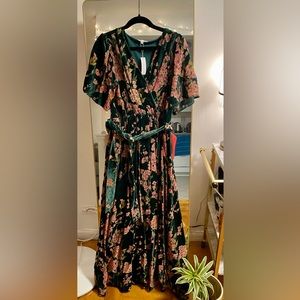 Baltic Born Velvet Dress with Slit in XL